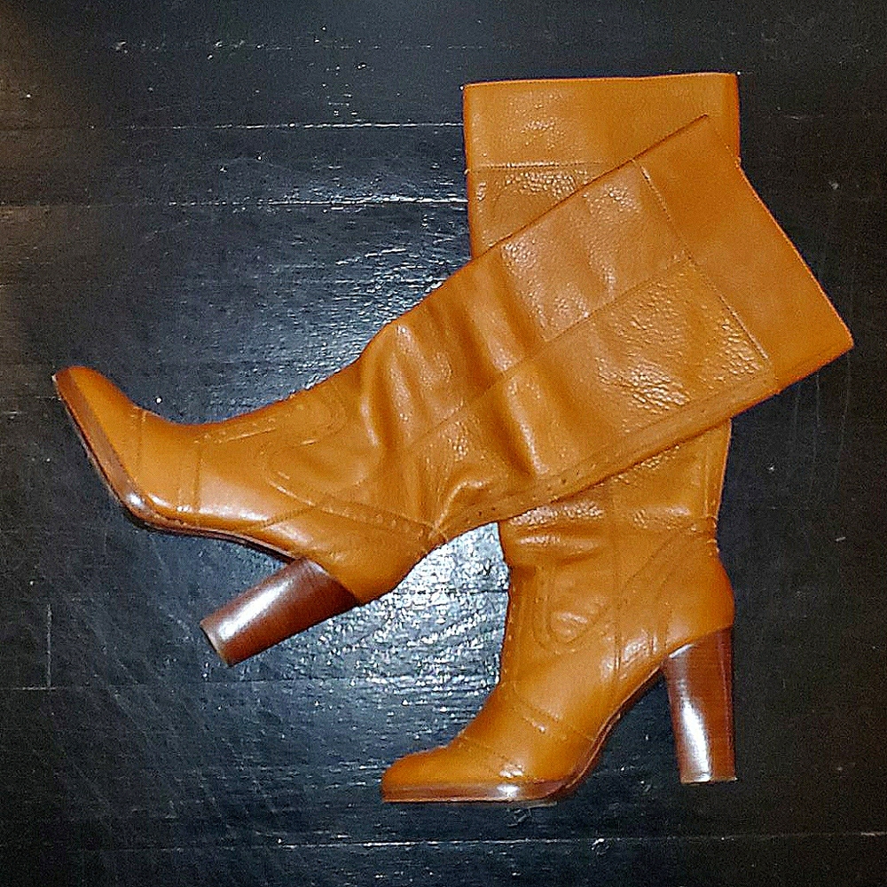 Tall leather boots